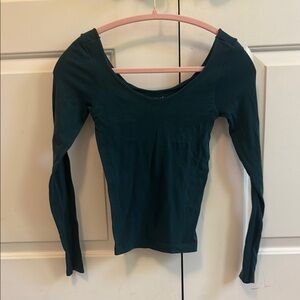 Green Long Sleeve Top